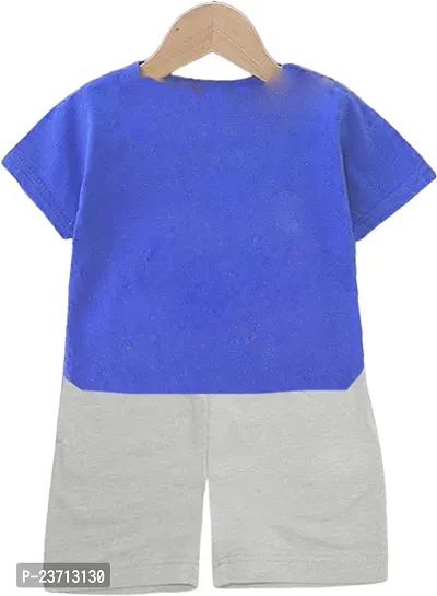 Stylish Fancy Cotton Blend Printed T-ShirtS With Shorts For Boys-thumb2