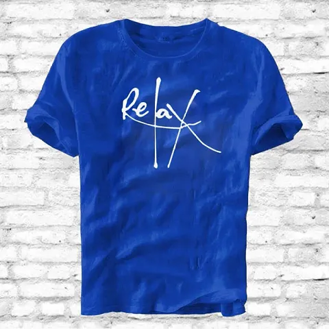 Reliable Blend Round Neck Tees For Men