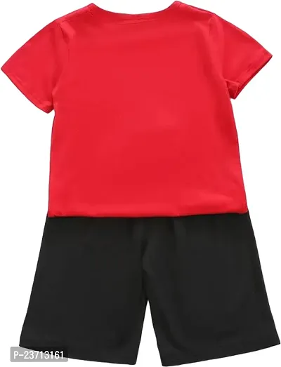 Stylish Fancy Cotton Blend Printed T-ShirtS With Shorts For Boys-thumb2