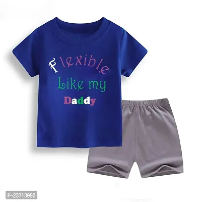 Stylish Fancy Cotton Blend Printed T-ShirtS With Shorts For Boys