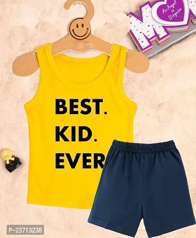 Stylish Fancy Cotton Blend Printed T-ShirtS With Shorts For Boys