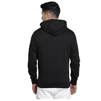 Elegant Black Cotton Blend Printed Long Sleeves Hoodies Sweatshirts For Men-thumb1