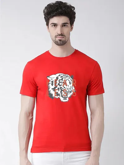 Reliable Blend Round Neck Tees For Men