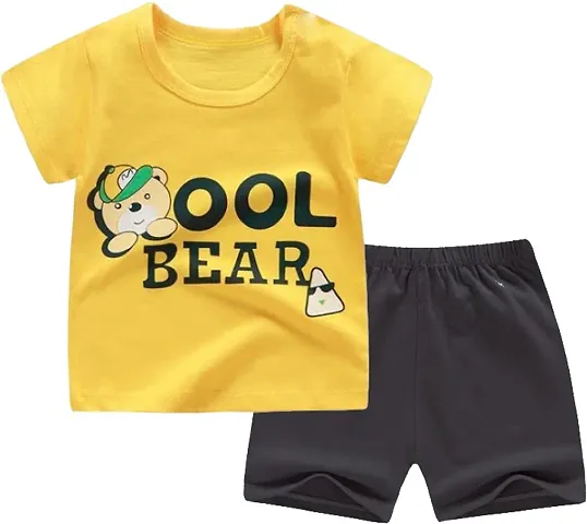 Trendy Blend T-Shirts with Shorts For Boys