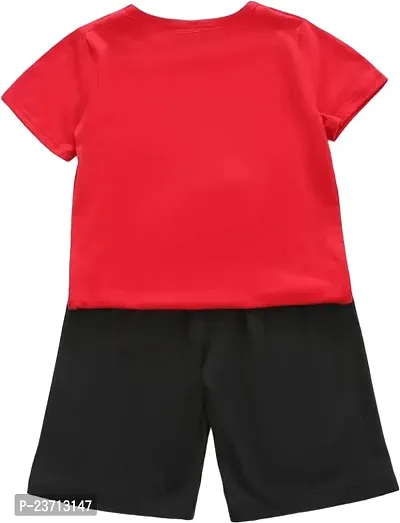 Stylish Fancy Cotton Blend Printed T-ShirtS With Shorts For Boys-thumb2