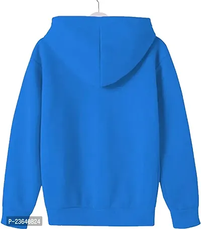 Stylish Blue Cotton Blend Hood Top And Track Pant boys or Girls-thumb2