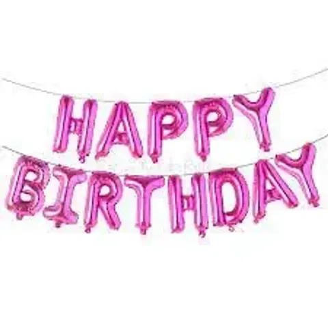 Trendy Happy Birthday Foil Banner For Celebration And Decoration