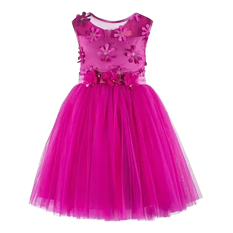Partywear Kids Net Fit And Flare Dress for your princess