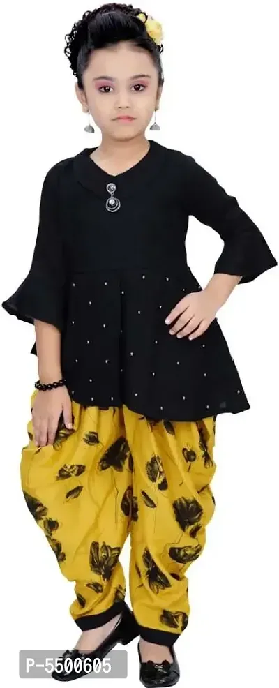 Elegant dhoti and top set for girls