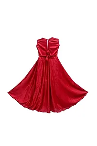 Princeandprincess Girls' Midi Dress (Benkils1_marun_20_Red_3-4 Years)-thumb3