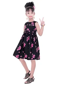 Gorgeous Cotton Blend A-Line Dress For Girls-thumb1