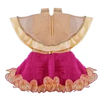 Clobay Fancy Kid's Girls Frock Pink-thumb1