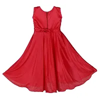 Princeandprincess Girl's Column Midi Dress (Longfrock1_gajjar_16_Red_18-24 Months)-thumb1