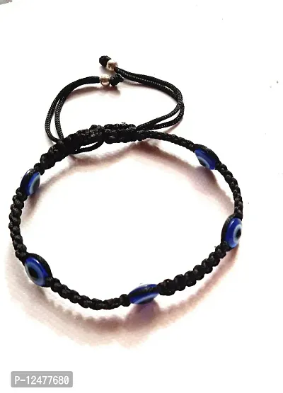 Adjustable Black Beads Evil Eye Indian Nazar Protection Slim