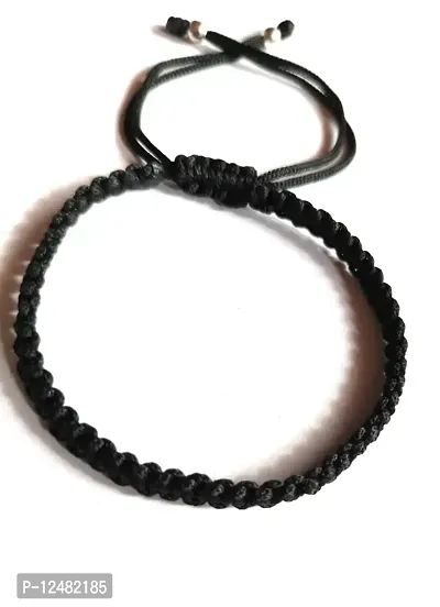 Jyokrish Handmade Adjustable Black Thread Nazariya Bracelet For Unisex |Women | Girls |Boys |Men Bracelet | |Free Size |Pack of 1Lucky protection |Hand Band
