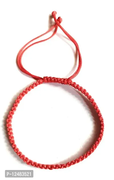 Jyokrish Handmade Adjustable Red Thread Bracelet For Unisex |Women | Girls |Boys |Men Bracelet | |Free Size |Pack of 1Lucky protection