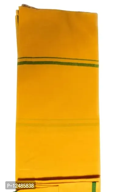 Jyokrish Yellow Gamcha Bath Towel Bengal 100% Pure Cotton Super Soft for Men | Women | Baby Stylish and Comfortable Traditional Gamchha | Angochha | Lightweight |Pack of 1-thumb3