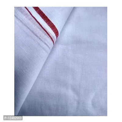 Jyokrish White Gamcha Bath Towel Bengal 100% Pure Cotton Super Soft for Men | Women | Comfortable |Traditional Gamchha |Angochha | Lightweight |Pack of 1-thumb3