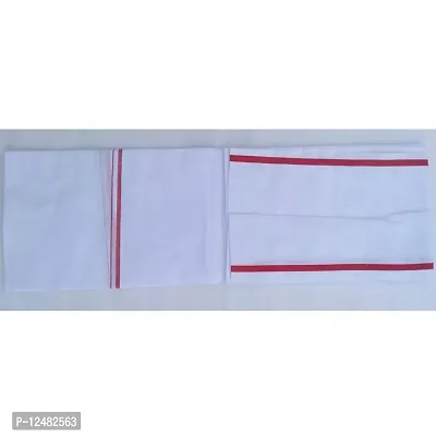 Jyokrish White Gamcha Bath Towel Bengal 100% Pure Cotton Super Soft for Men | Women | Comfortable |Traditional Gamchha |Angochha | Lightweight |Pack of 1-thumb4