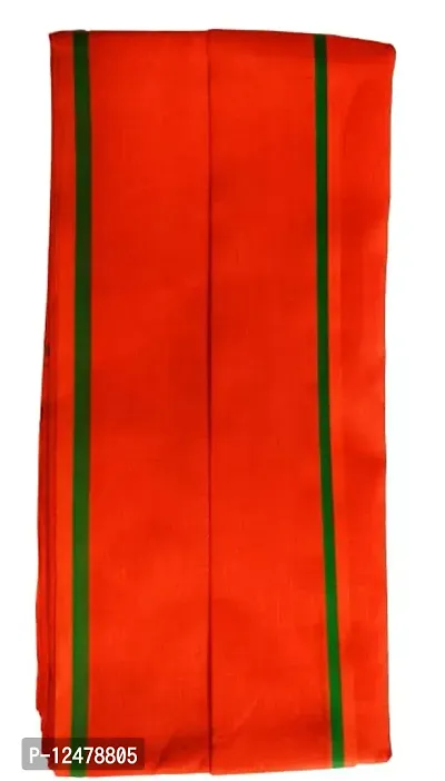 Jyokrish Orange Gamcha Bath Towel Bengal 100% Pure Cotton Super Soft for Men | Women | Baby Stylish and Comfortable Traditional Gamchha/Angochha | Lightweight |Pack of 1