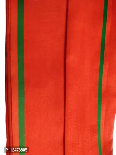 Jyokrish Orange Gamcha Bath Towel Bengal 100% Pure Cotton Super Soft for Men | Women | Baby Stylish and Comfortable Traditional Gamchha/Angochha | Lightweight |Pack of 1-thumb5