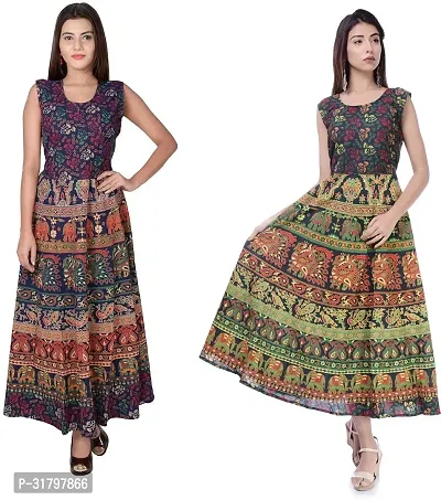 Fancy Cotton Kurtas For Women Pack Of 2