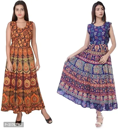 Fancy Cotton Kurtas For Women Pack Of 2