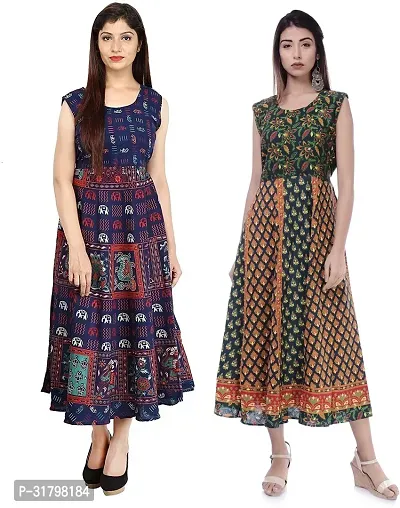 Fancy Cotton Kurtas For Women Pack Of 2