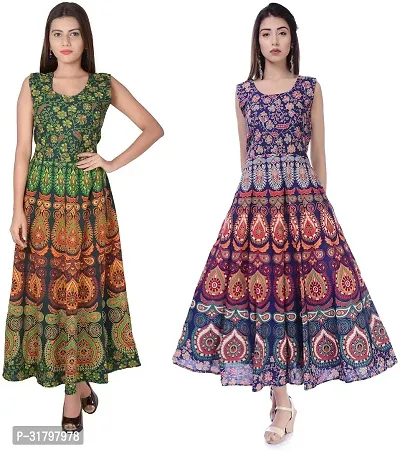 Fancy Cotton Kurtas For Women Pack Of 2