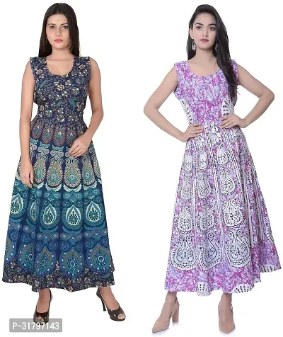 Fancy Cotton Kurtas For Women Pack Of 2