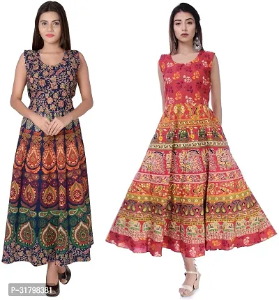 Fancy Cotton Kurtas For Women Pack Of 2