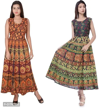 Fancy Cotton Kurtas For Women Pack Of 2