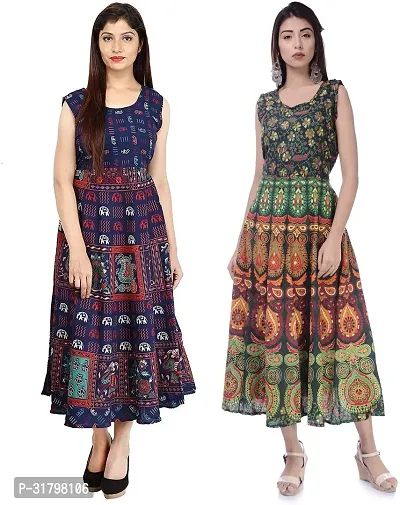 Fancy Cotton Kurtas For Women Pack Of 2