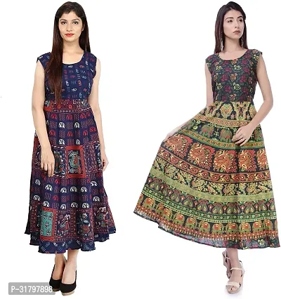 Fancy Cotton Kurtas For Women Pack Of 2