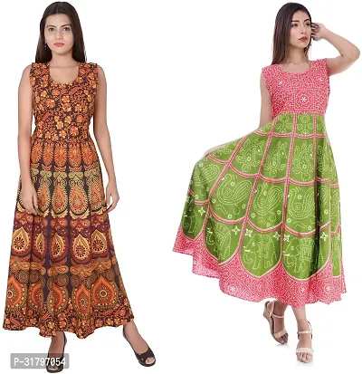 Fancy Cotton Kurtas For Women Pack Of 2