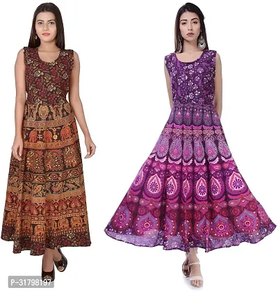 Fancy Cotton Kurtas For Women Pack Of 2