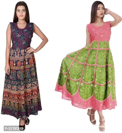 Fancy Cotton Kurtas For Women Pack Of 2