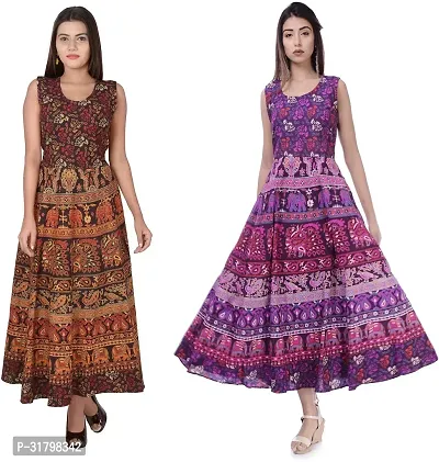 Fancy Cotton Kurtas For Women Pack Of 2