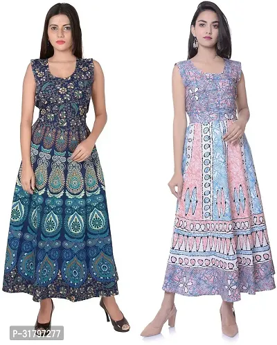 Fancy Cotton Kurtas For Women Pack Of 2