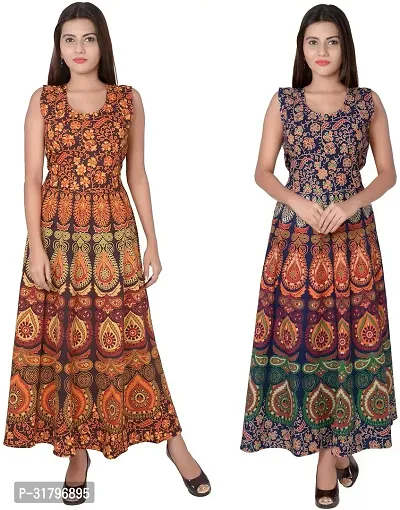 Fancy Cotton Kurtas For Women Pack Of 2