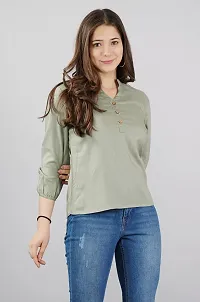 Women's Solid Rayon Casual Wear Top for Women and Girls|Women's Casual Top-thumb4