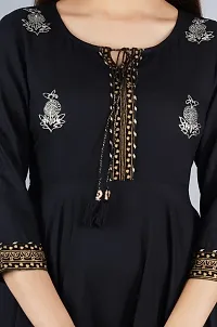 Women's Embroidered Rayon Anarkali Kurta|Gown for Women|Flared Kurta for Women-thumb2