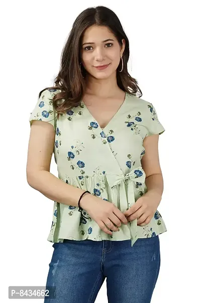 Women's Rayon Printed Casual Wear Top for Women and Girls|Women's Top-thumb0
