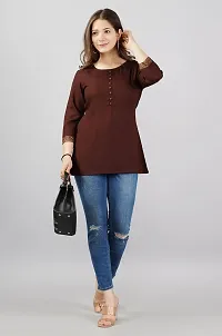 Women's Solid Rayon Casual Wear Top for Women and Girls|Women's Top-thumb3