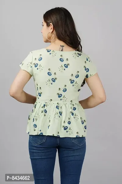 Women's Rayon Printed Casual Wear Top for Women and Girls|Women's Top-thumb2