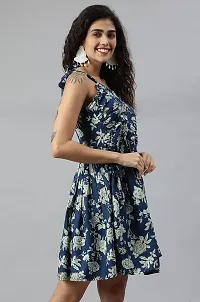 Women's Casual Rayon Flared Printed Dress for Women & Girls|Women's Western Dress-thumb4