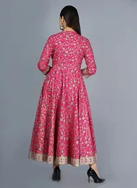 Women Printed Rayon Anarkali Kurta-thumb4