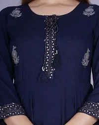 Women Embellished Rayon Anarkali Kurta-thumb4