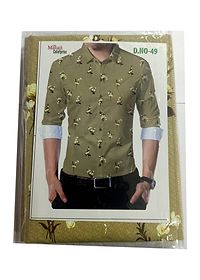Green Poly Blend Unstitched Shirt Piece-thumb2