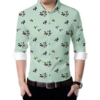 Teal Poly Blend Unstitched Shirt Piece-thumb1